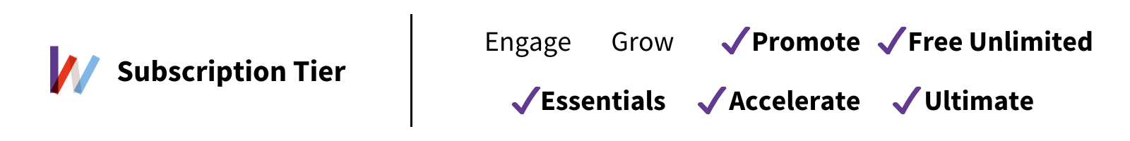 Promote, Free, Essentials, Accelerate, Ultimate.png