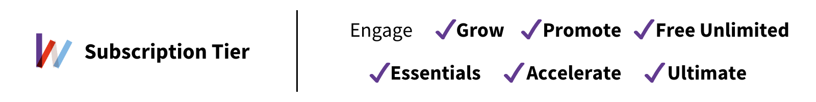 Grow, Promote, Free, Essentials, Accelerate, Ultimate.png