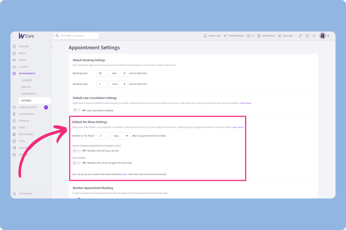 Custom Appointment No Show Settings.png